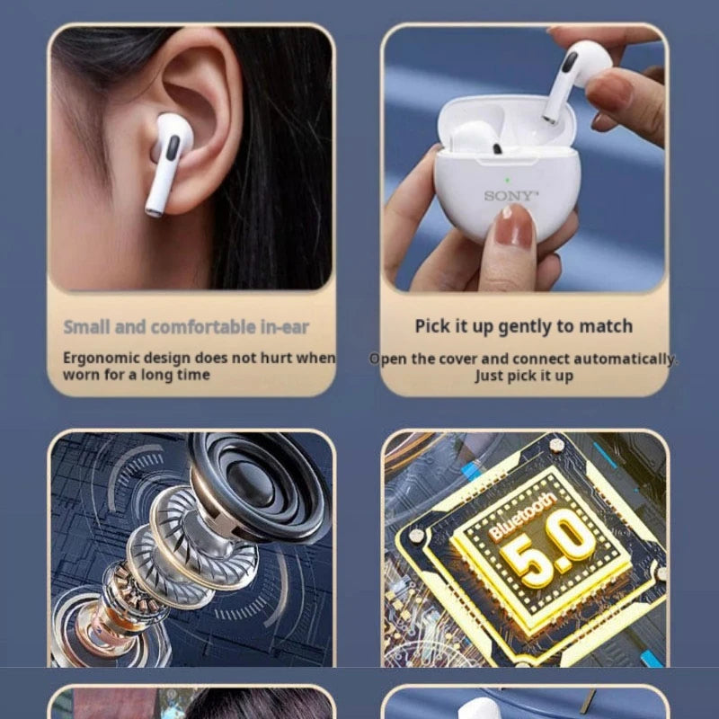 Sony Earphone TWS 9D HIFI Headset Bluetooth Music Earbuds