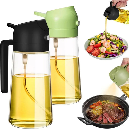 500ml 2 in1 Oil Spray Bottle Kitchen